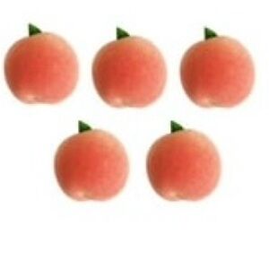 Lifelike Faux Peaches Decoration - Set of 10